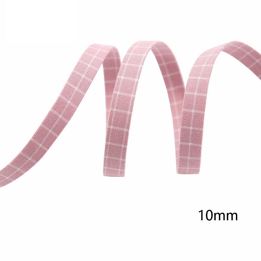 10mm/25mm/38mm Puuvillaneliöinen Patches-nauha 8 Väriä