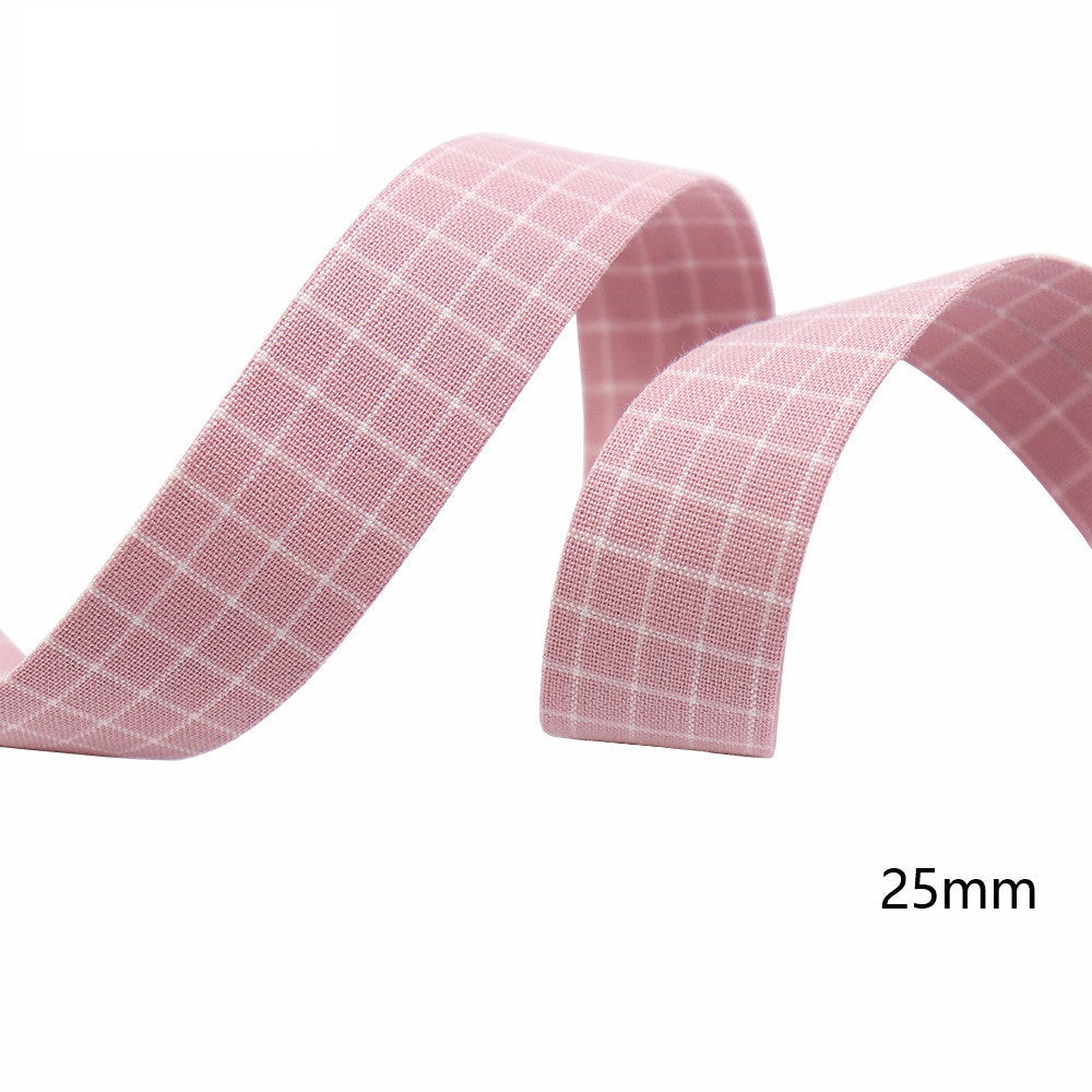 10mm/25mm/38mm Puuvillaneliöinen Patches-nauha 8 Väriä
