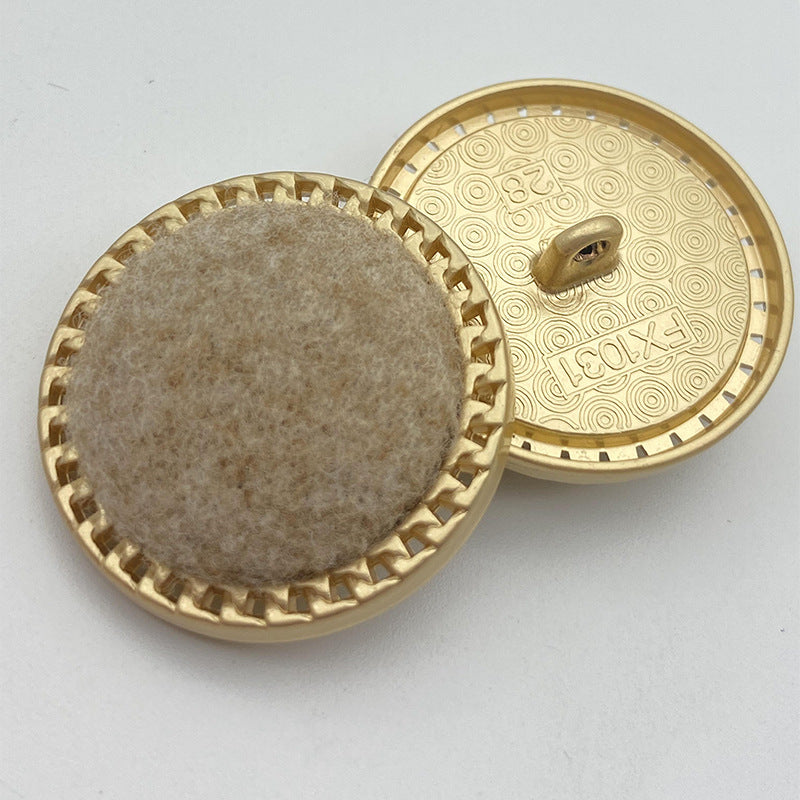 Botões de Metal com Base de Lã 25/28mm 50 Pacote (5 Cores)