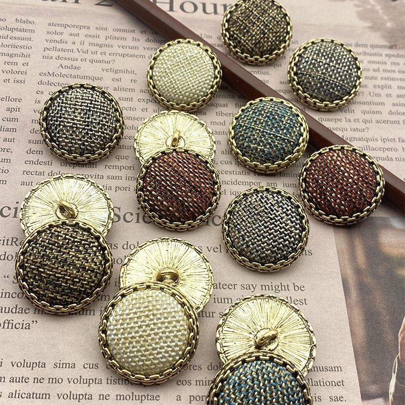 Botões de Metal com Shank em Padrão Estrela de 25mm 50 Pacote (5 Cores)