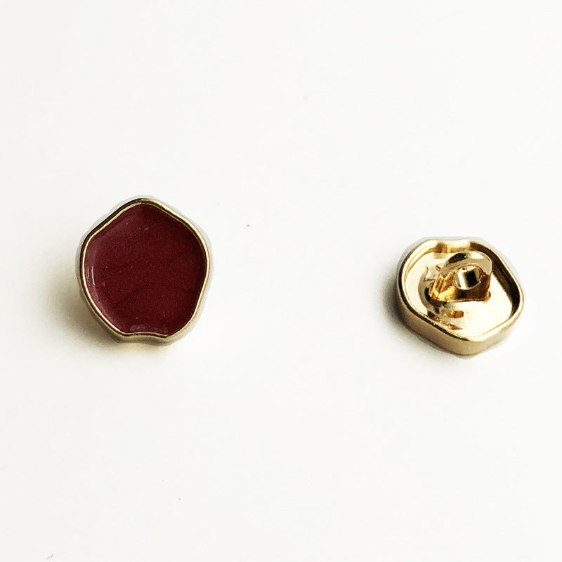 12,5/25mm Irreguláris Magas Fényű Fém Kézi Gombok 12DB