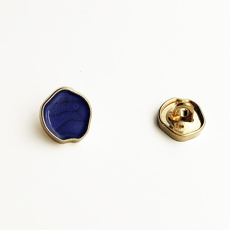 12,5/25mm Irreguláris Magas Fényű Fém Kézi Gombok 12DB