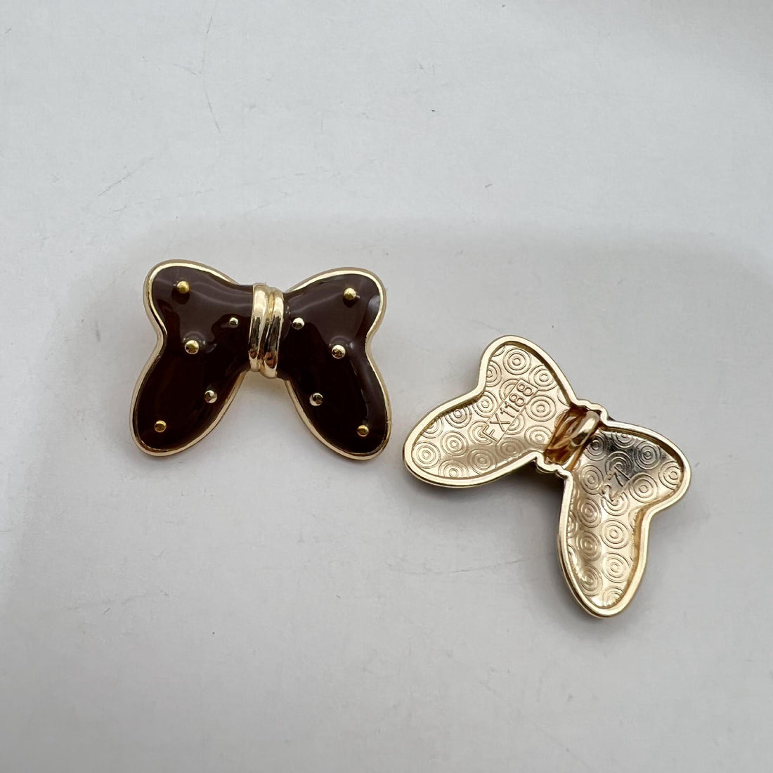 30mm Butterfly Starry Metal Large Shank Buttons 50 Pack