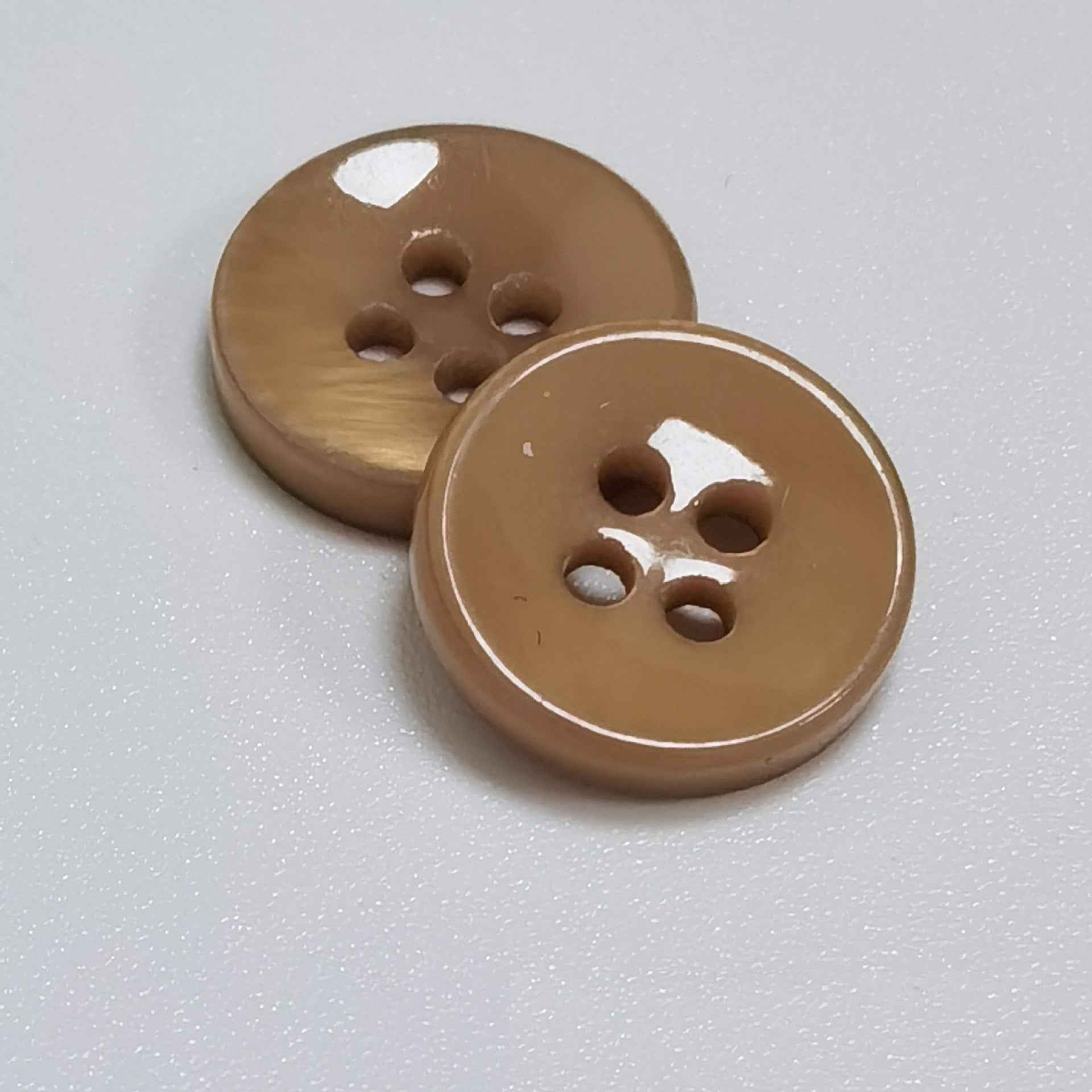 24L (15mm) Round Mother of Pearl Shell Buttons For Sewing 100 Pack