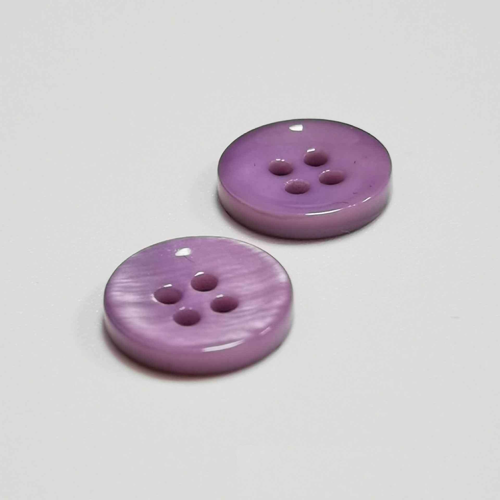 24L (15mm) Round Mother of Pearl Shell Buttons For Sewing 100 Pack