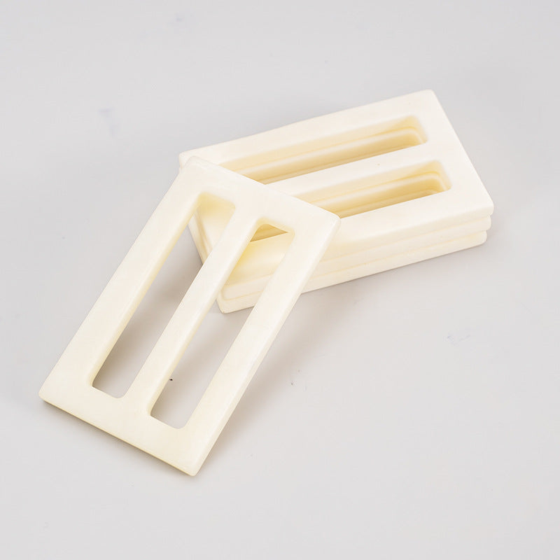 25/45mm White Bone Coat Belt Adjuster Buckle 2pcs