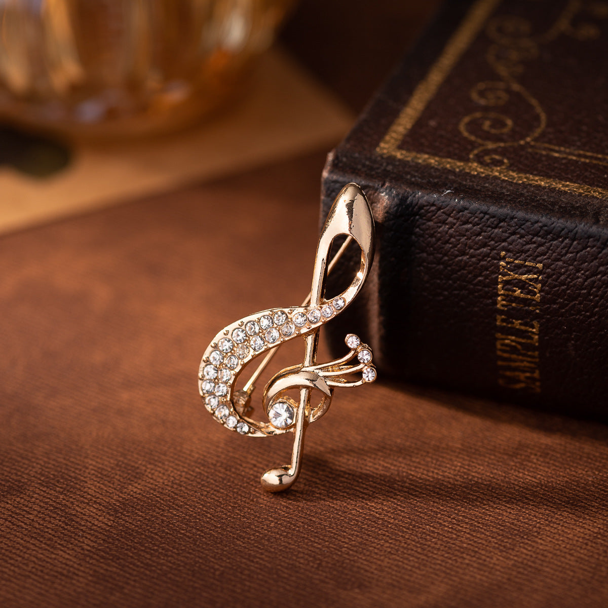 Diamond Musical Note Metal Brooch Retro Gift for Musicians 3pcs - Lots of Buttons