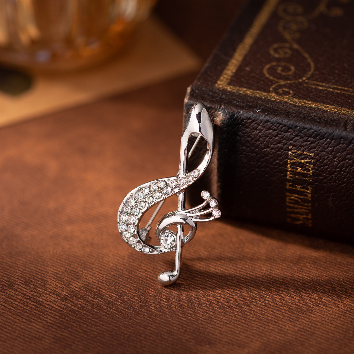 Diamond Musical Note Metal Brooch Retro Gift for Musicians 3pcs - Lots of Buttons