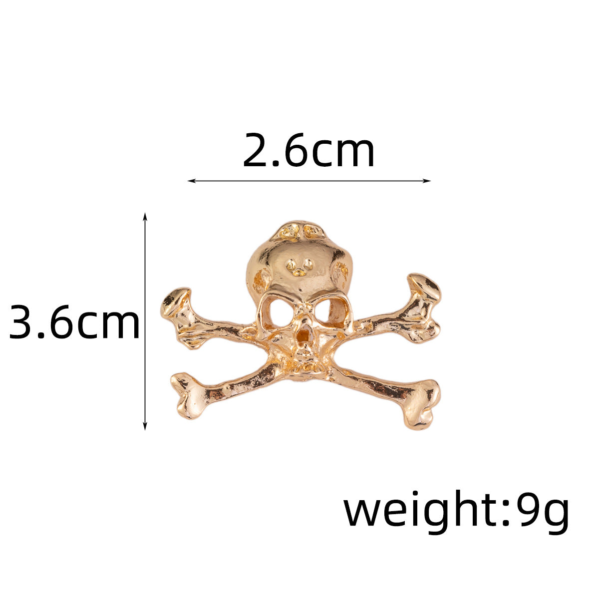 Punk Skeleton Skull Metal Brooch Medal Pin for Men Suit 5pcs - Lots of Buttons