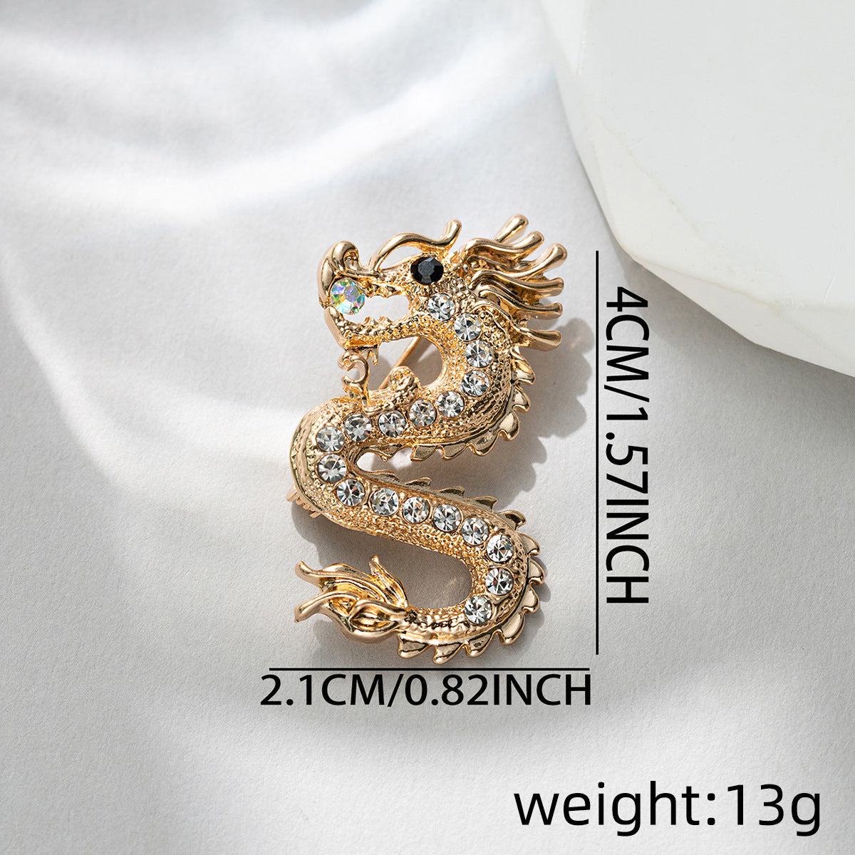 Chinese Style Dragon Metal Brooch Pin 4pcs - Lots of Buttons