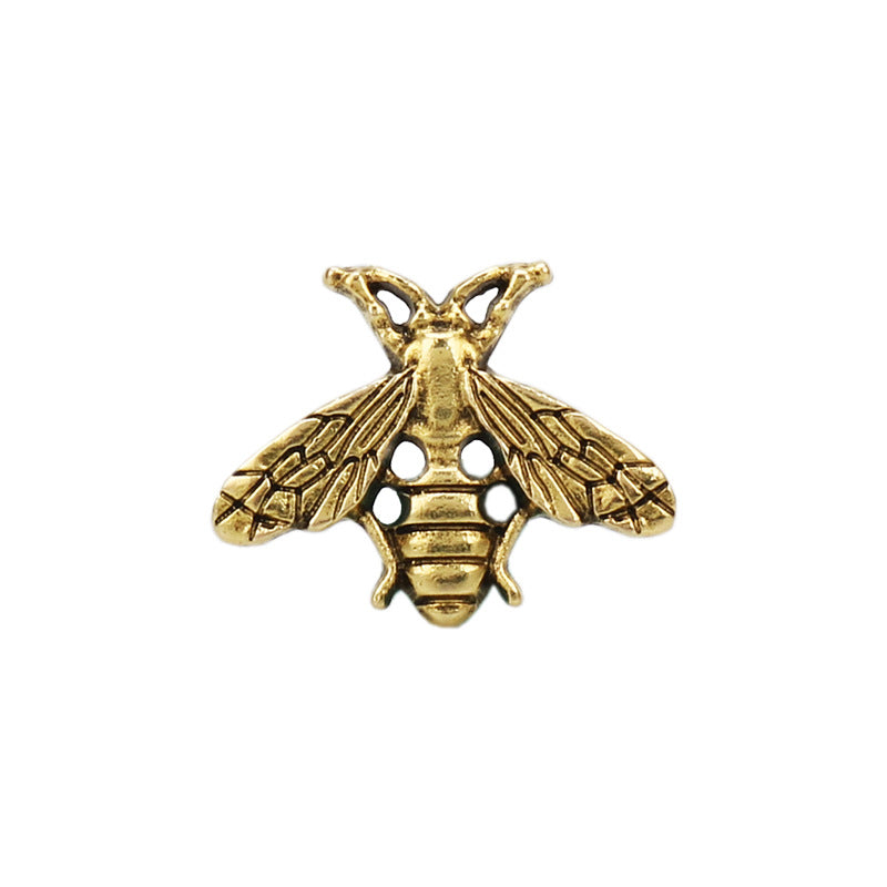 Retro Bee-Shaped Brooch Pin Decorative Badge for Men's Suits 12pcs - Lots of Buttons