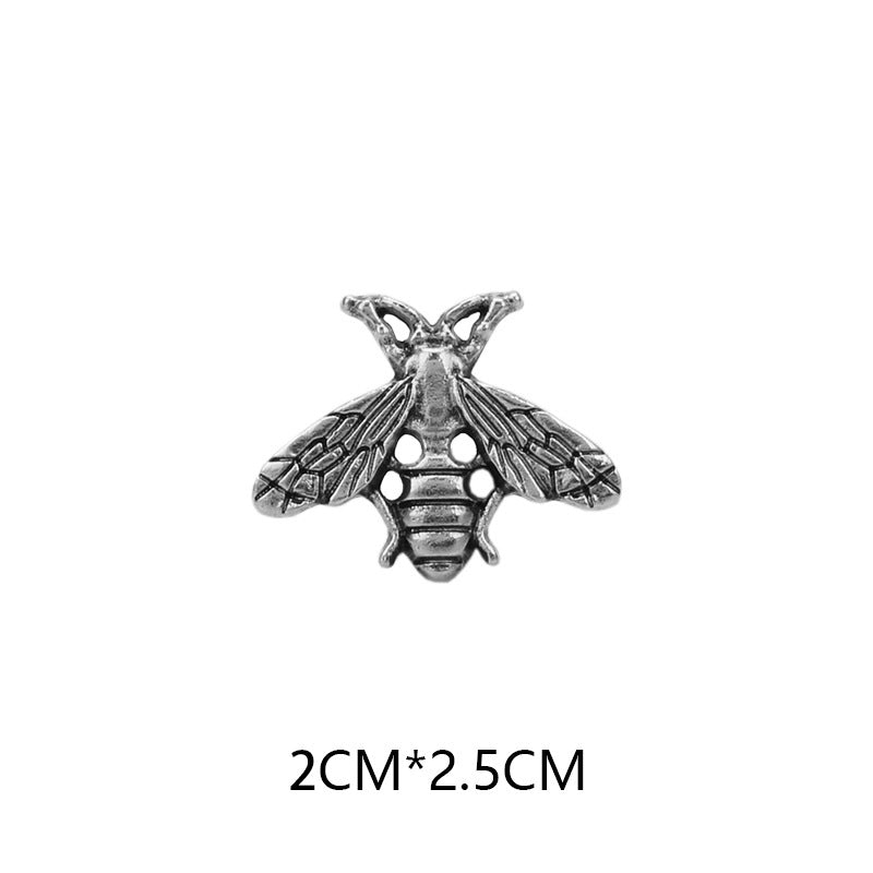 Retro Bee-Shaped Brooch Pin Decorative Badge for Men's Suits 12pcs - Lots of Buttons