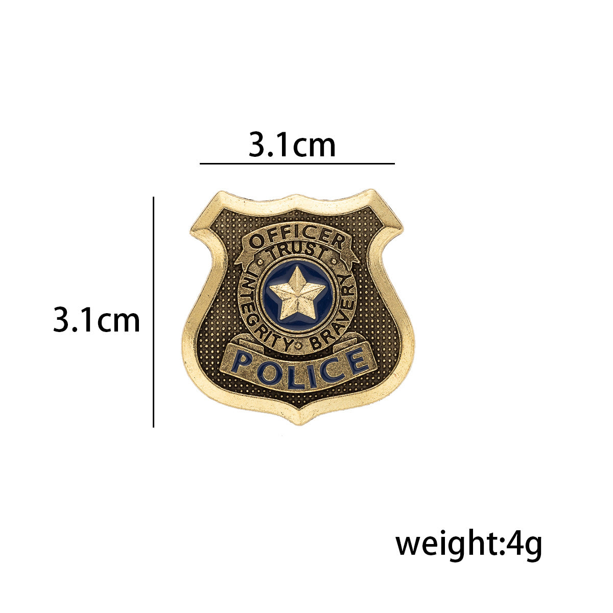 POLICE SHERIFF COSPLAY Clothing Brooch Badge Pin 6pcs - Lots of Buttons