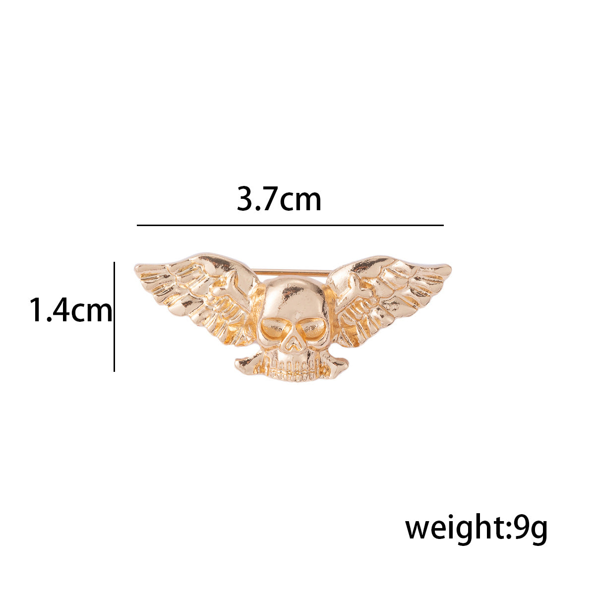 Retro Creative Winged Skull Fashion Brooch 3 Pack - Lots of Buttons