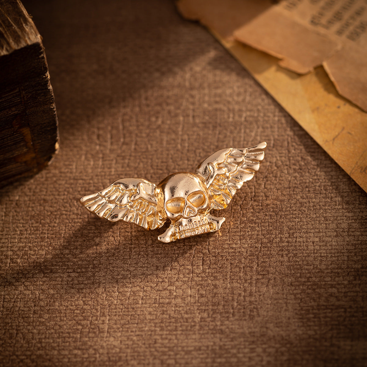 Retro Creative Winged Skull Fashion Brooch 3 Pack - Lots of Buttons