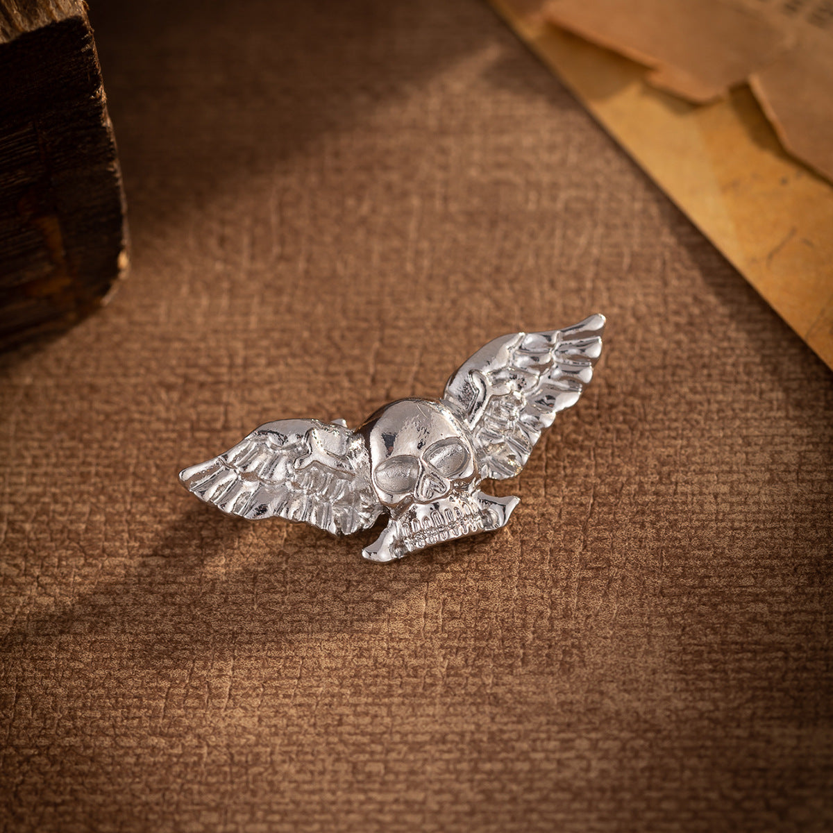 Retro Creative Winged Skull Fashion Brooch 3 Pack - Lots of Buttons