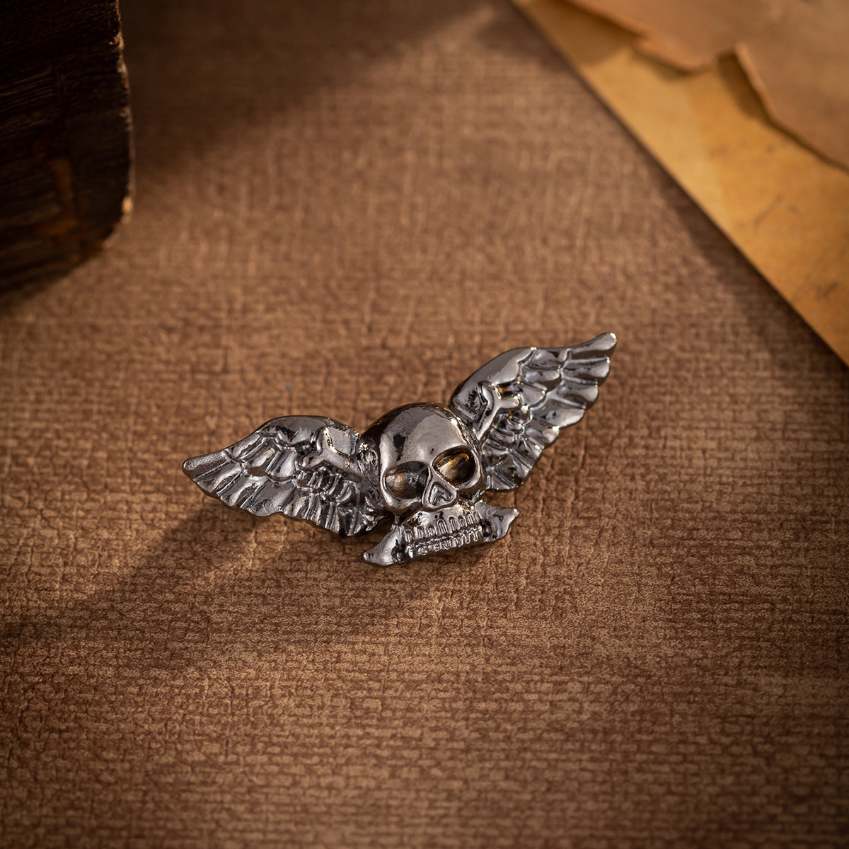 Retro Creative Winged Skull Fashion Brooch 3 Pack - Lots of Buttons