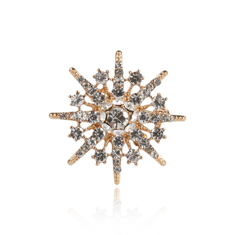 Men's Eight-Pointed Star Diamond Brooch 4 Pack - Lots of Buttons