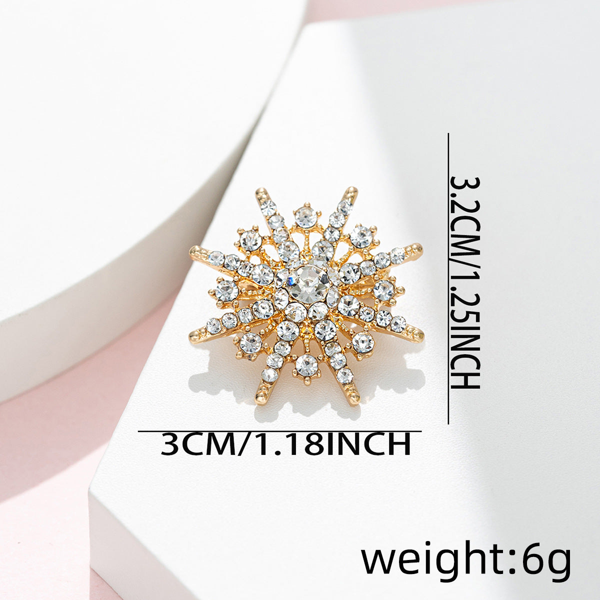Men's Eight-Pointed Star Diamond Brooch 4 Pack - Lots of Buttons