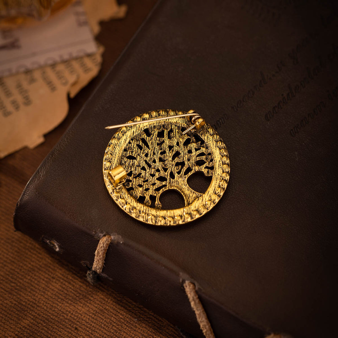 Vintage Diamond Tree of Life Brooch Corsage Pin 4 Pack - Lots of Buttons