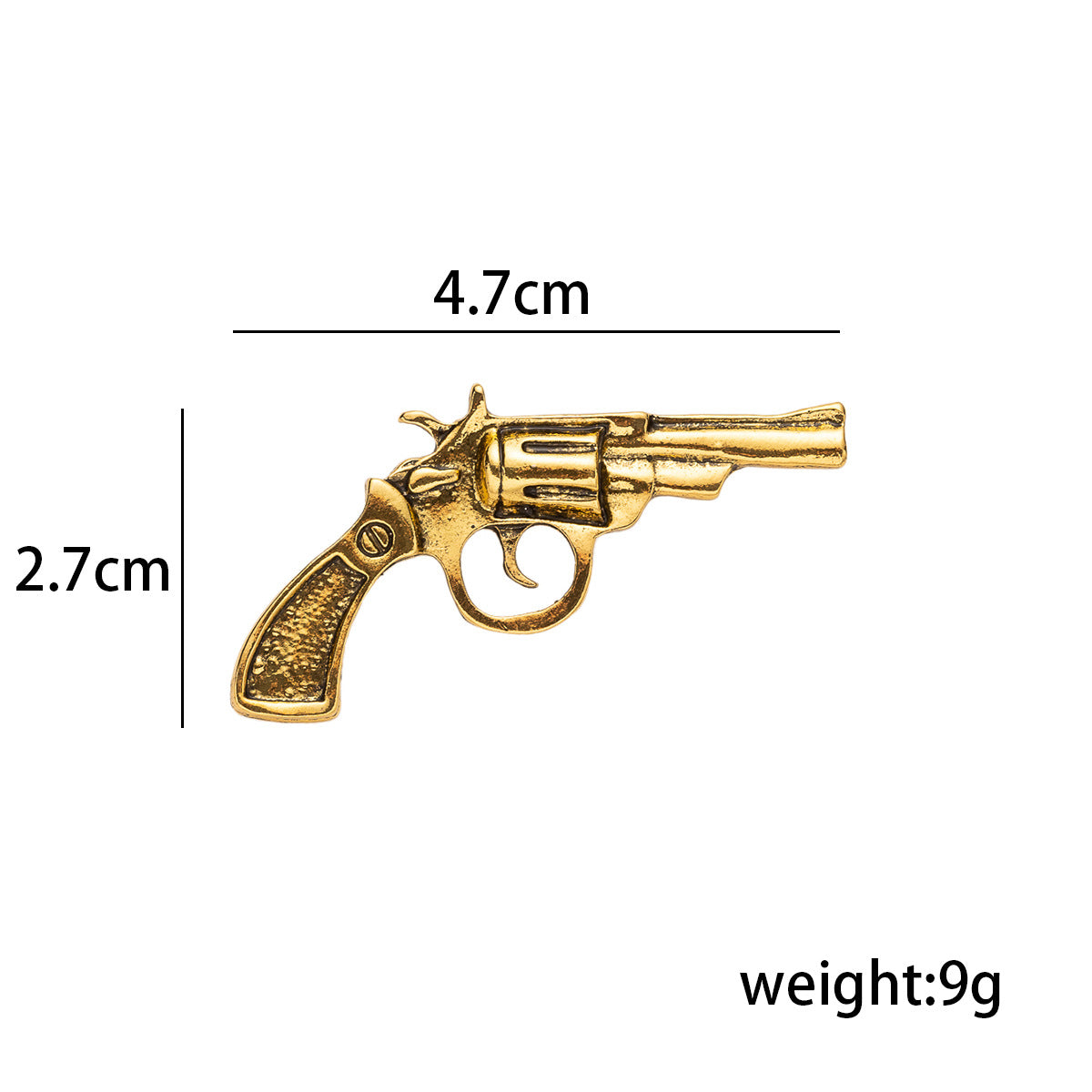 Retro Gold and Silver Revolver Brooch 4 Pack - Lots of Buttons
