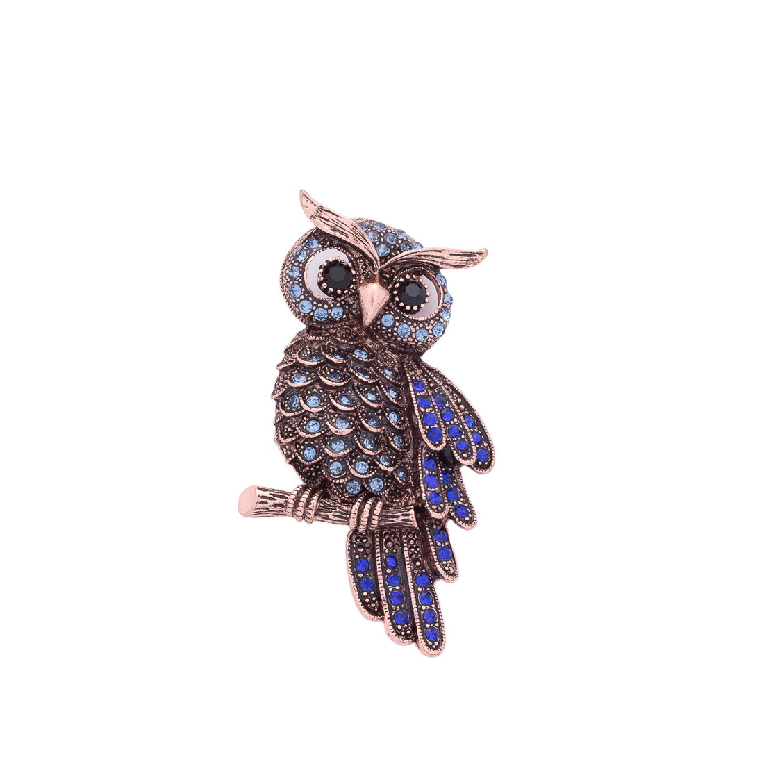 New High-End Blue Owl Brooch for Women - Scarf Decoration 5pcs - Lots of Buttons