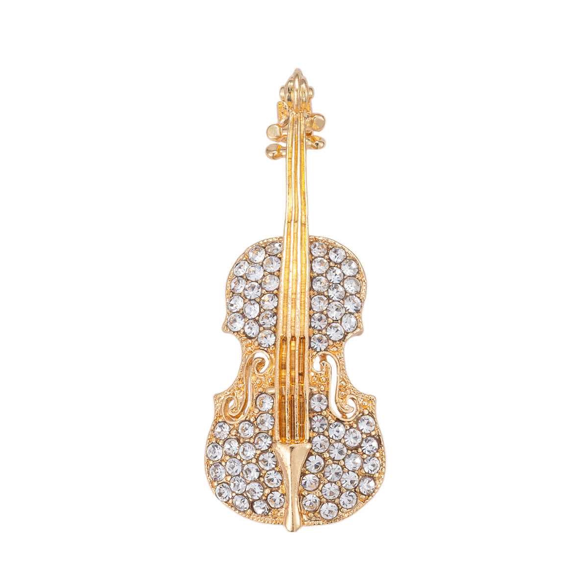 All-Diamond Musical Instrument Guitar Brooch 2 Pack - Lots of Buttons