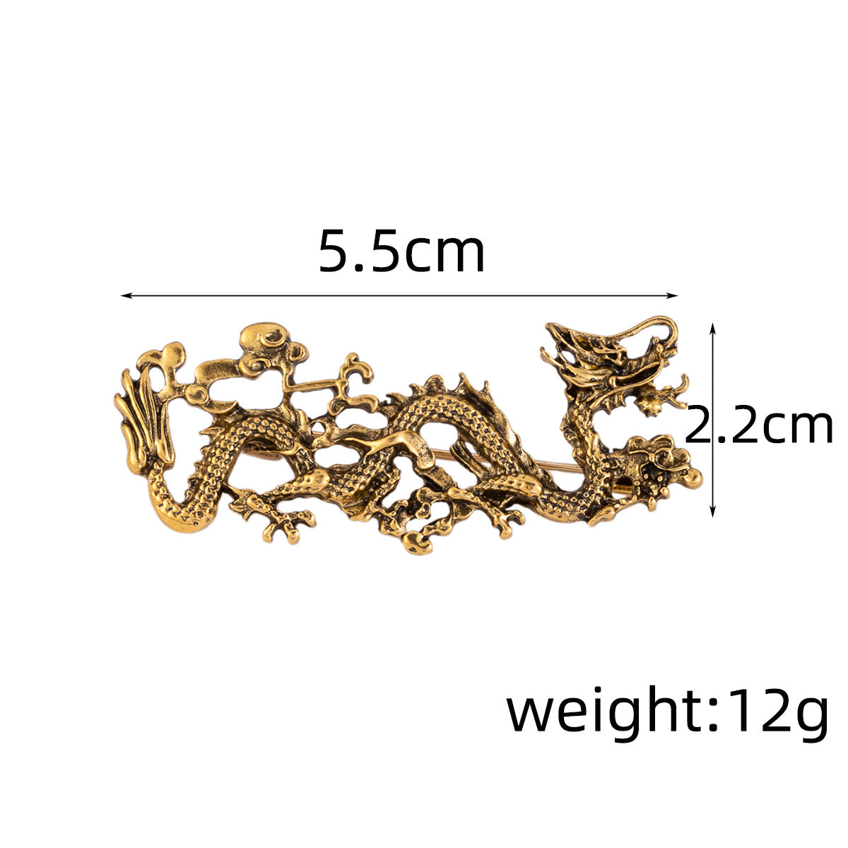 Chinese Ethnic Dragon Totem Brooch 4 Pack - Lots of Buttons