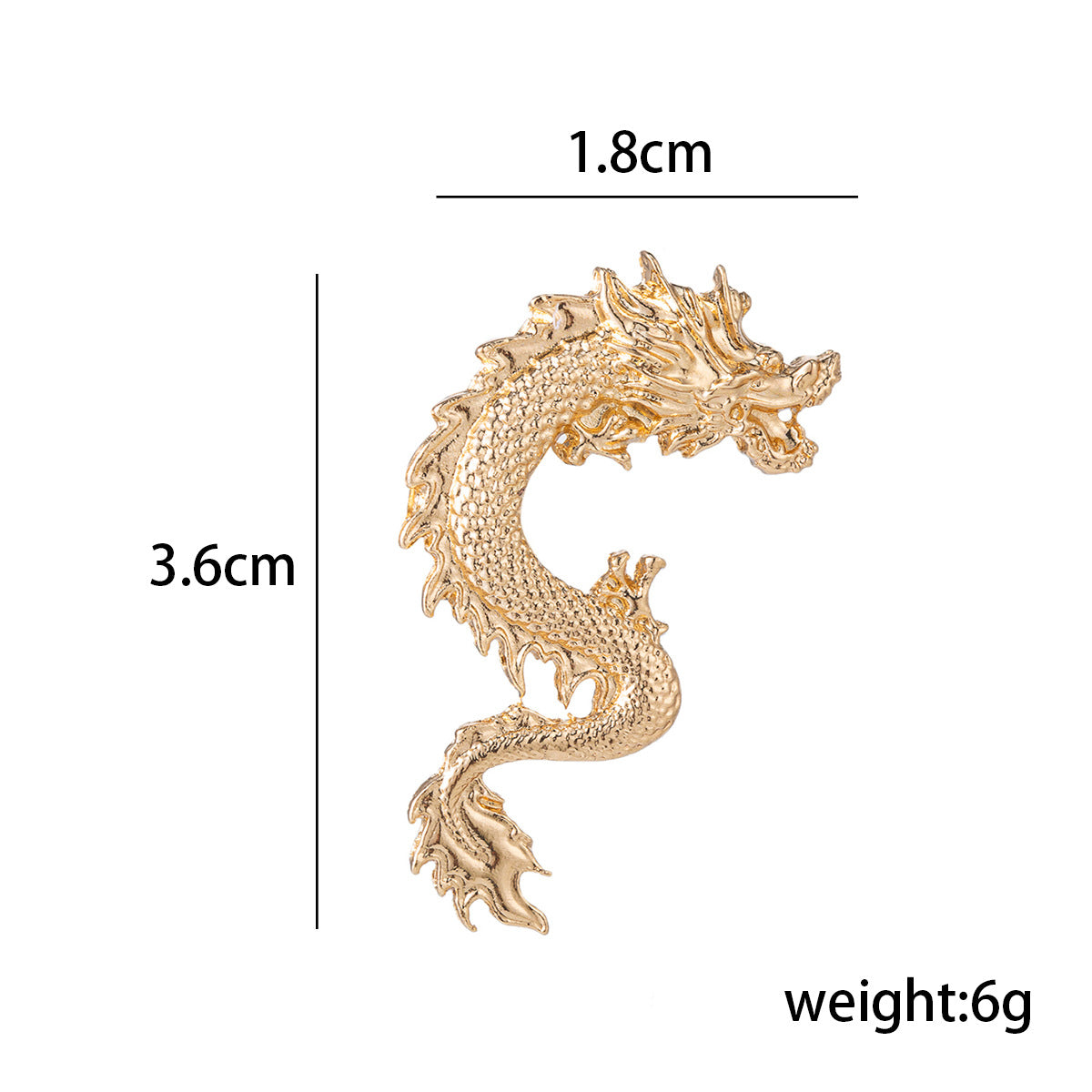 Chinese Dragon Totem Brooch - Men's Zodiac Pin 4 Pack - Lots of Buttons