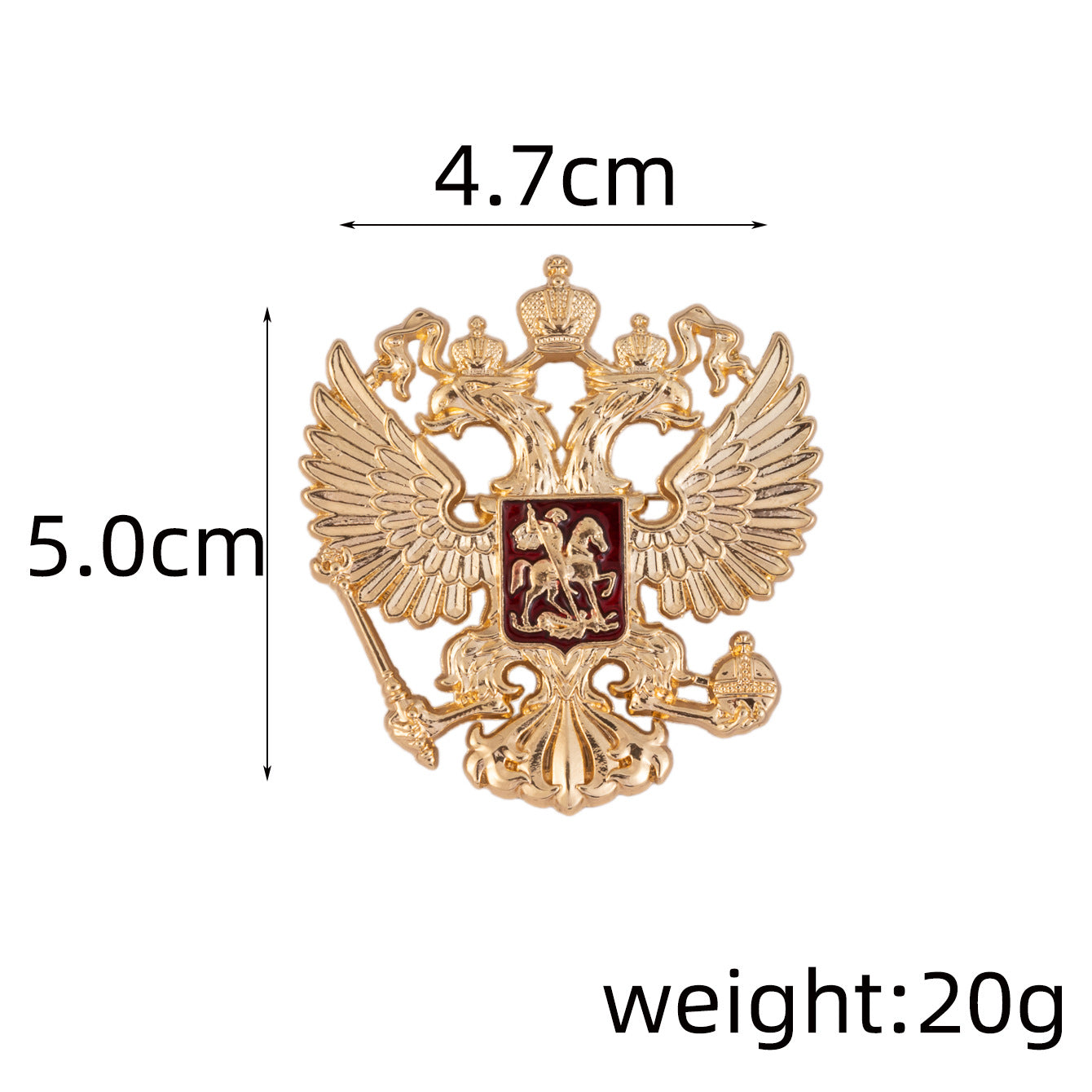 Creative Double-Headed Eagle Knight Brooch Pin 4 Pack - Lots of Buttons