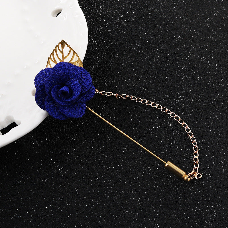 Handmade Leaf Vintage Brooch with Flower Chain 5pcs - Lots of Buttons