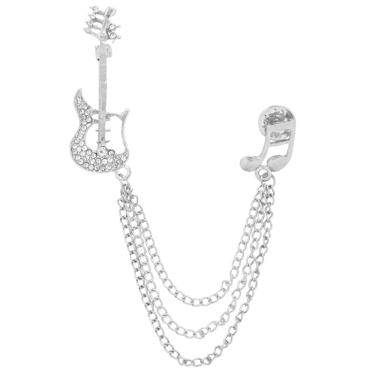 Guitar Note Men's Brooch Double Layer Tassel Pin 3pcs - Lots of Buttons