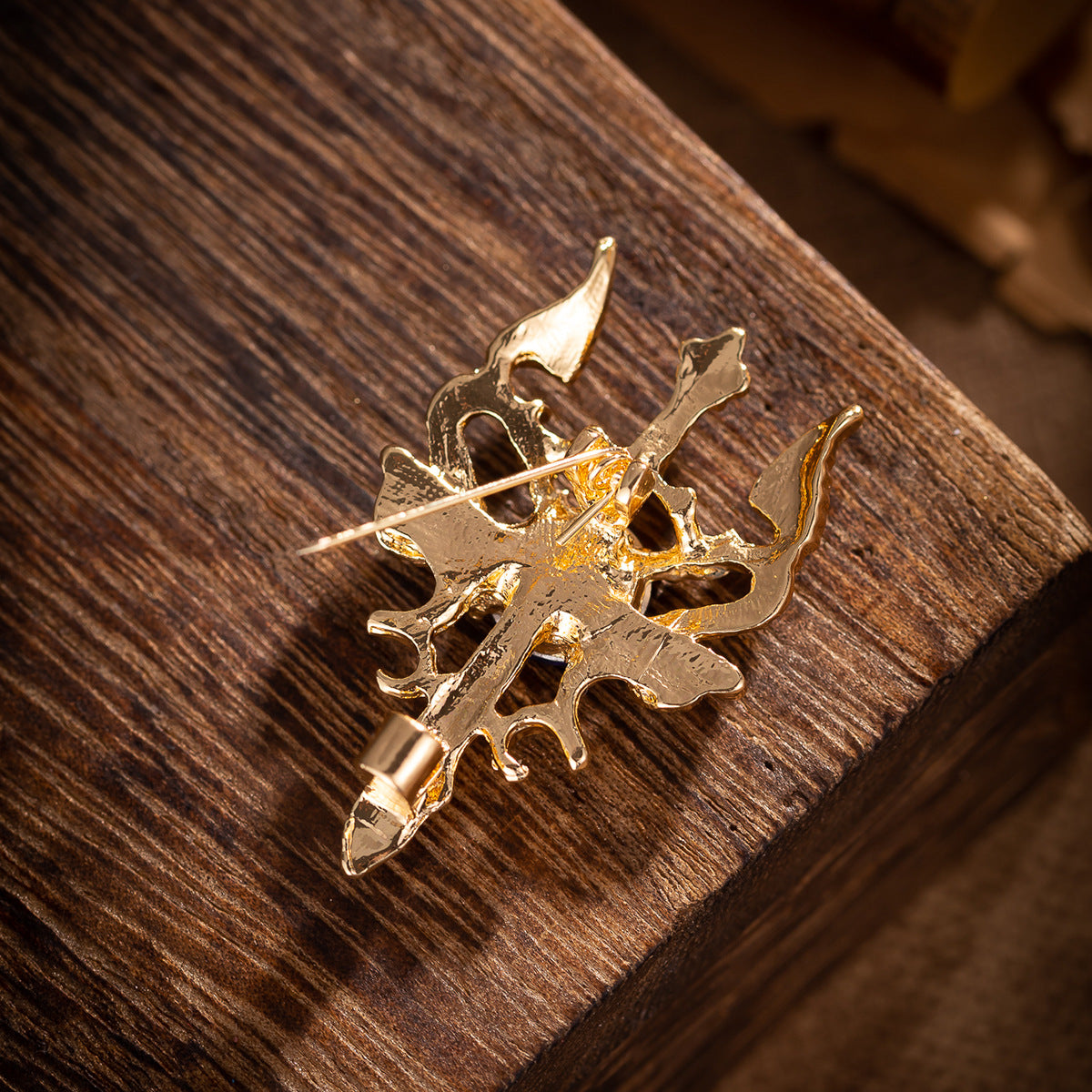 Chinese Style Vintage Zodiac Double Dragon Sword Men's Brooch 3pcs - Lots of Buttons