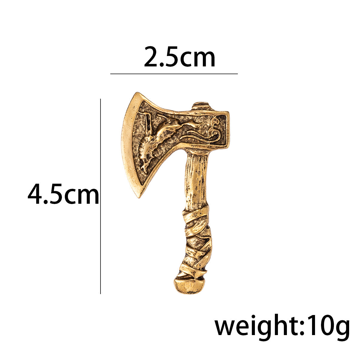 Retro Alloy Corsage Pin, Creative Battle Axe Brooch 3 Color Pack - Lots of Buttons
