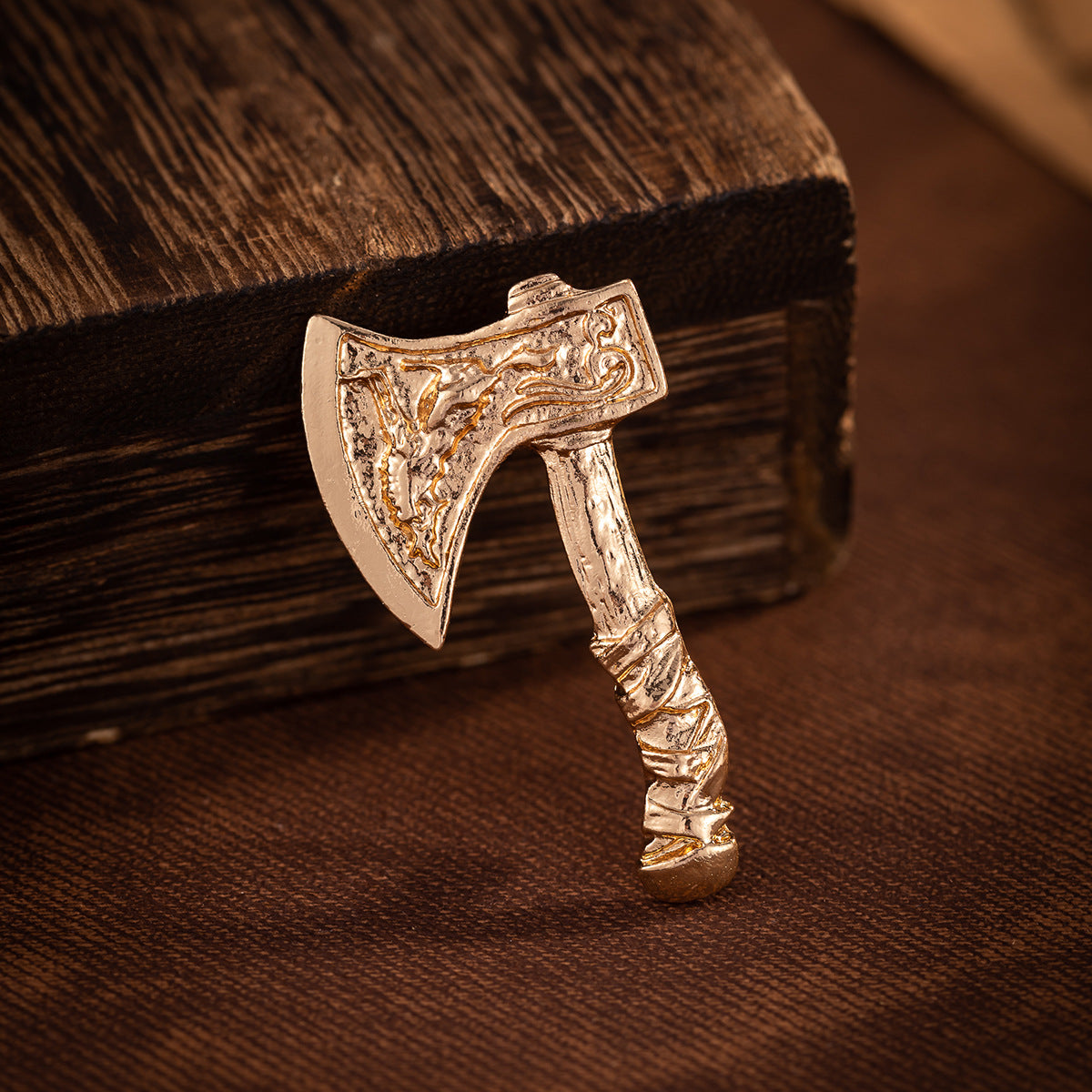 Retro Alloy Corsage Pin, Creative Battle Axe Brooch 3 Color Pack - Lots of Buttons