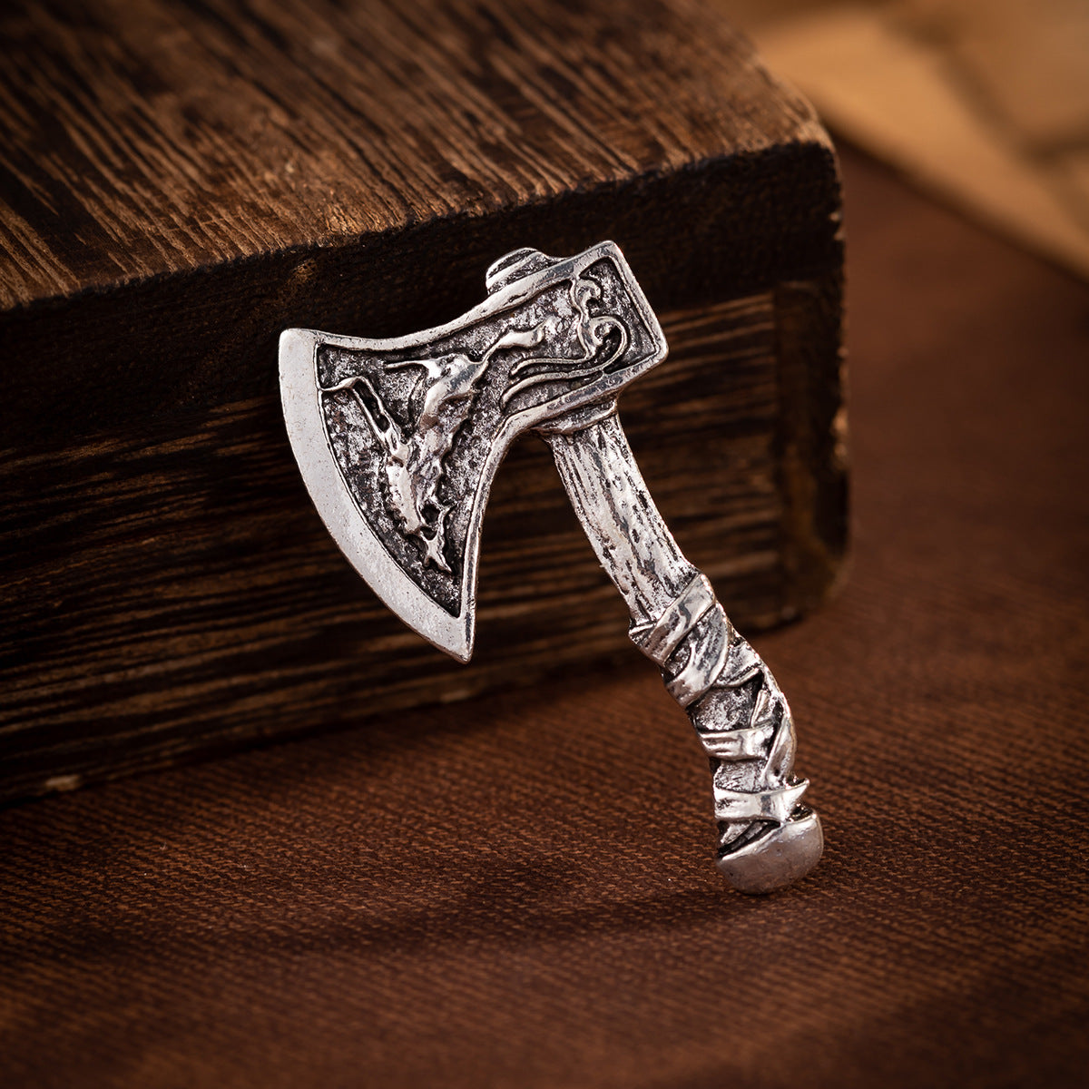 Retro Alloy Corsage Pin, Creative Battle Axe Brooch 3 Color Pack - Lots of Buttons