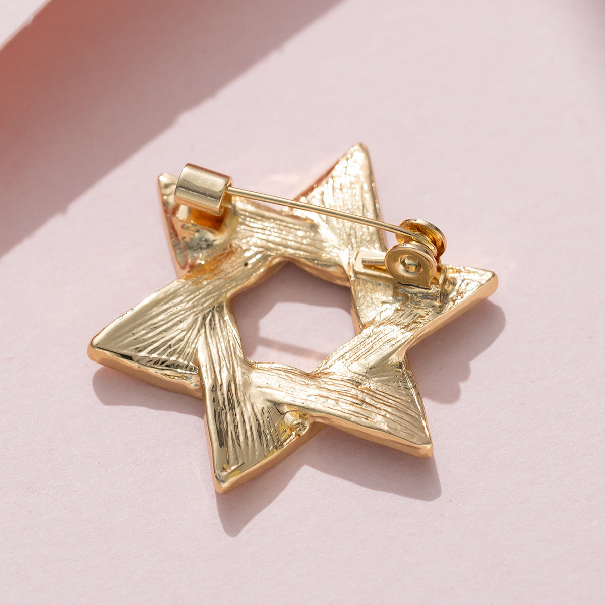 Six-Pointed Star Brooch - Men's Suit Lapel Pin and Corsage 3PCS - Lots of Buttons