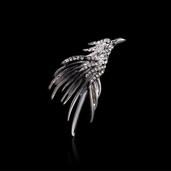 Gold and Silver Eagle Metal Brooch Badge for Men 4pcs - Lots of Buttons