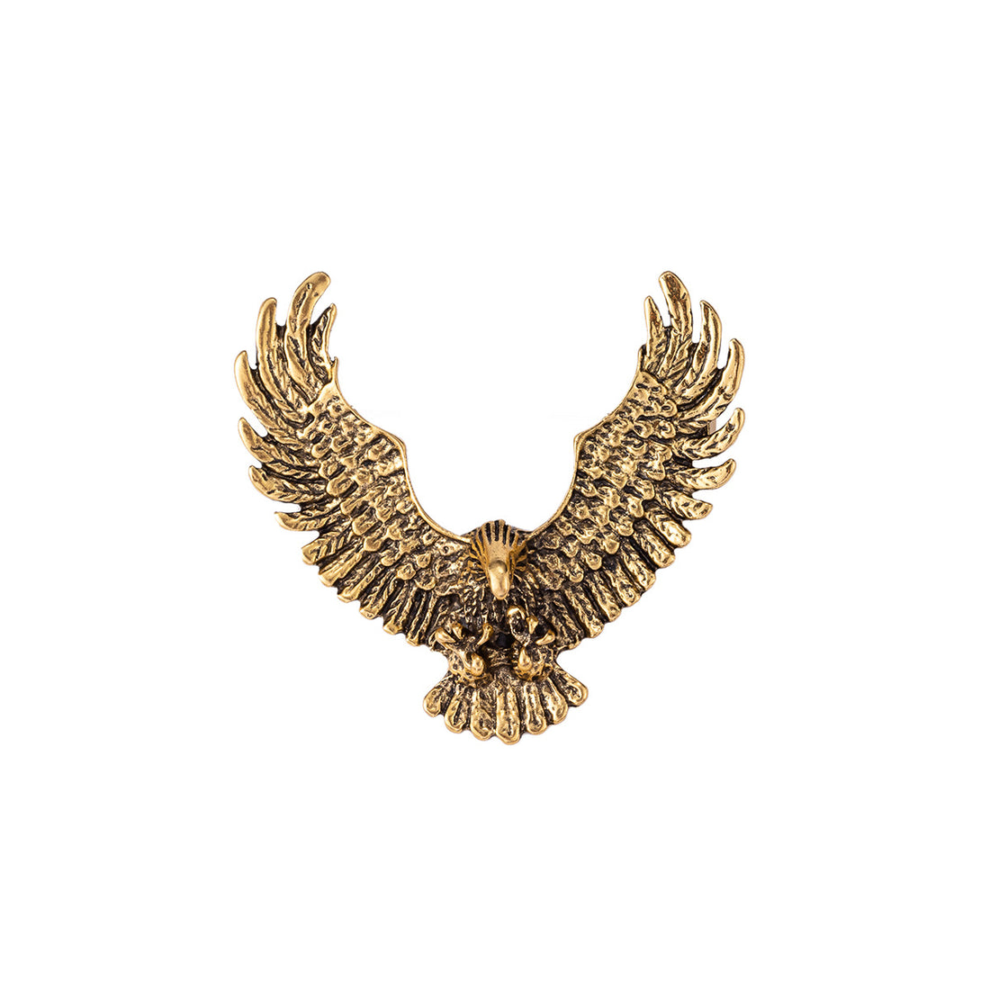 Vintage Gold Silver Retro Eagle Spread Wings Badge Brooch 3pcs - Lots of Buttons