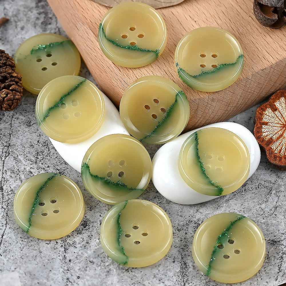 15-25mm Round 4 Hole Dreamy Colorful Urea Buttons for Men's and Women's Suits - Lots of Buttons