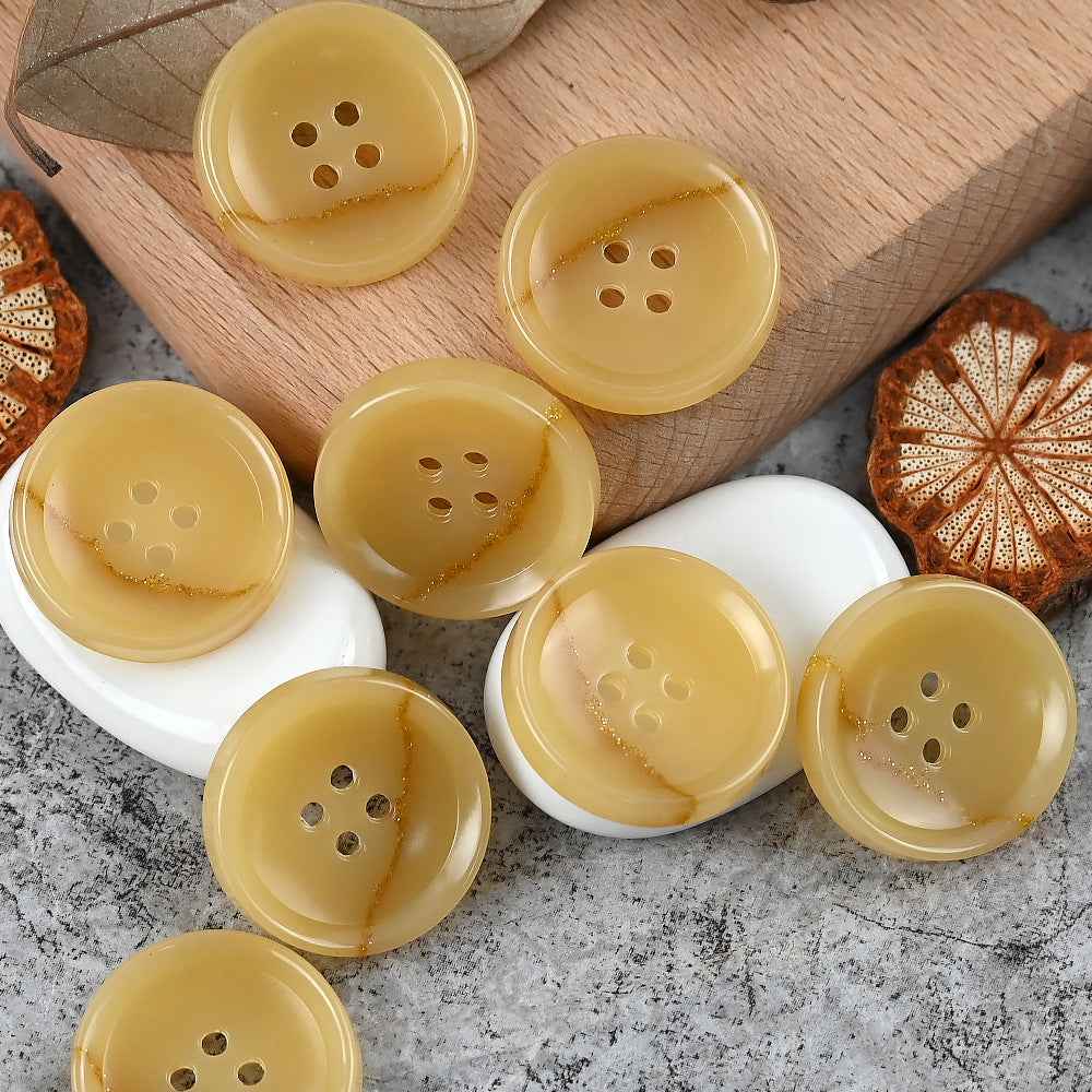 15-25mm Round 4 Hole Dreamy Colorful Urea Buttons for Men's and Women's Suits - Lots of Buttons