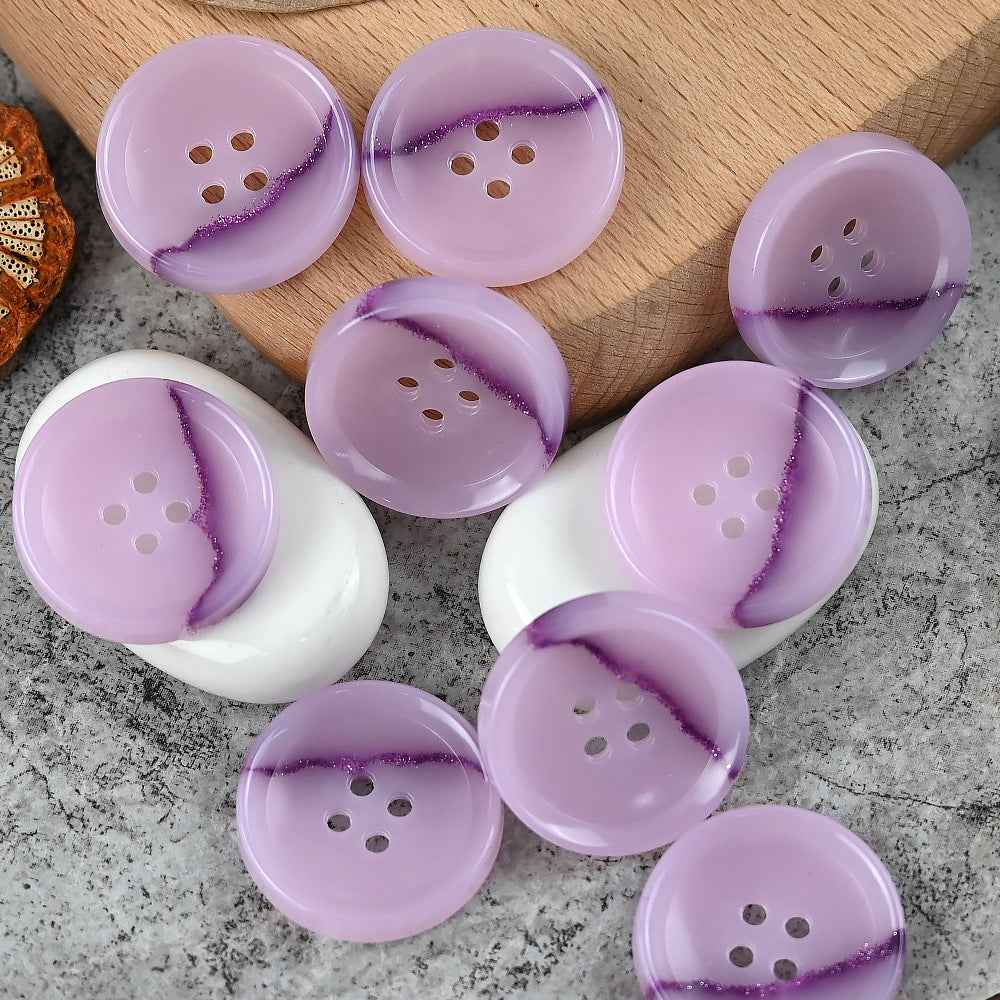15-25mm Round 4 Hole Dreamy Colorful Urea Buttons for Men's and Women's Suits - Lots of Buttons