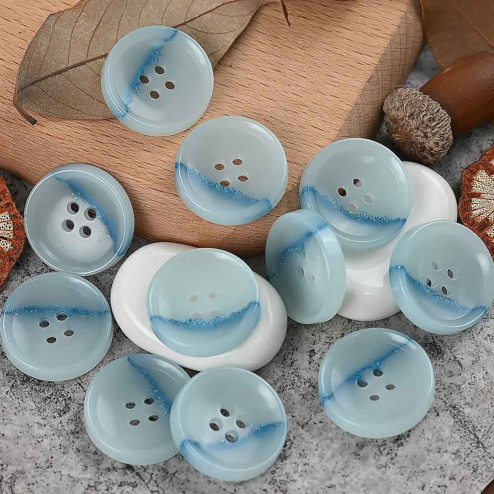 15-25mm Round 4 Hole Dreamy Colorful Urea Buttons for Men's and Women's Suits - Lots of Buttons