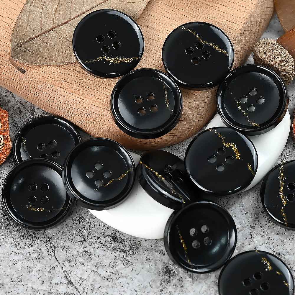 15-25mm Round 4 Hole Dreamy Colorful Urea Buttons for Men's and Women's Suits - Lots of Buttons