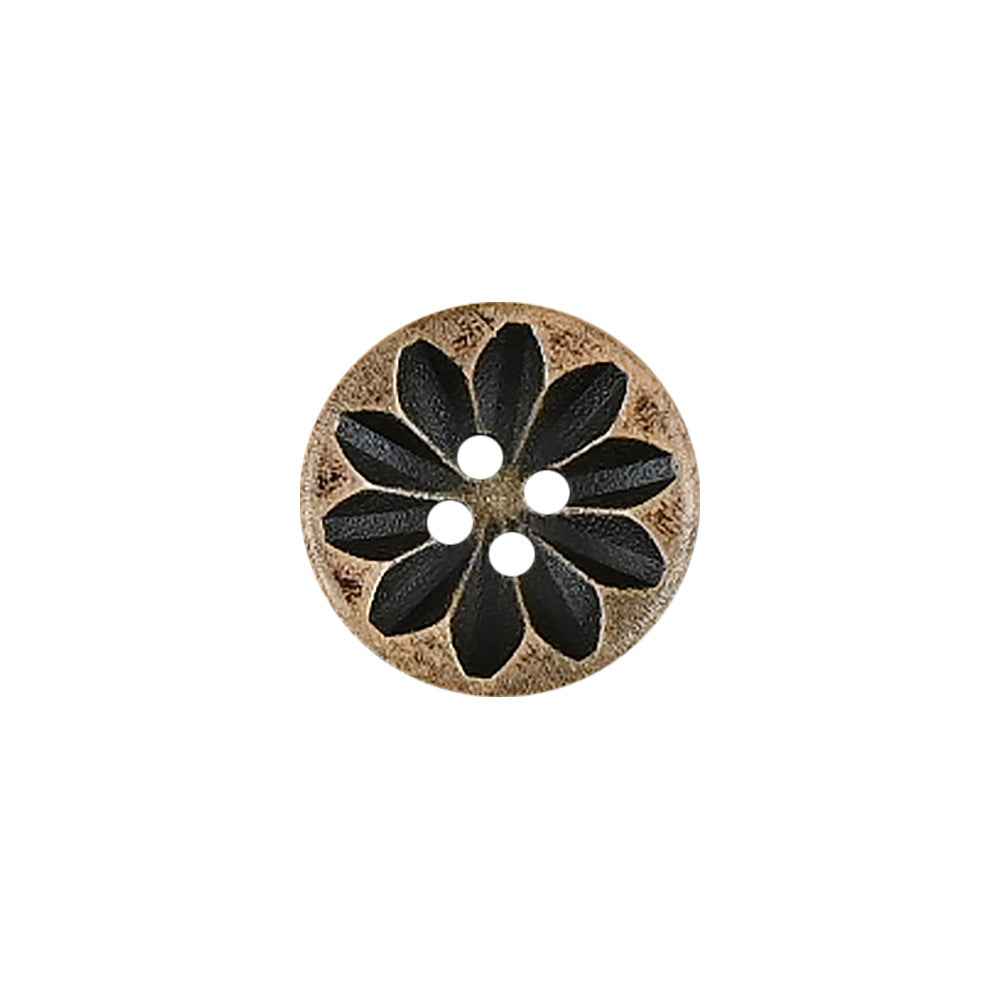 11-20mm Vintage Distressed Laser Engraved Wood Buttons for Children's Clothing 50pcs - Lots of Buttons