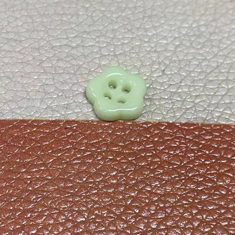 Simple Flower Shaped Four Hole Ceramic Clothing Buttons,10pcs - Lots of Buttons