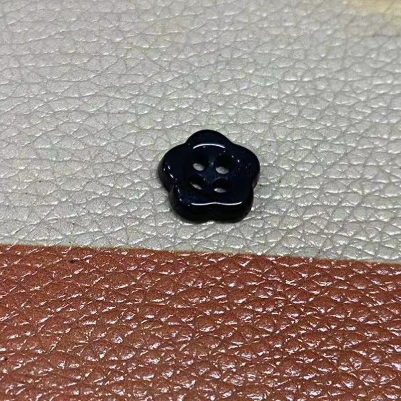 Simple Flower Shaped Four Hole Ceramic Clothing Buttons,10pcs - Lots of Buttons