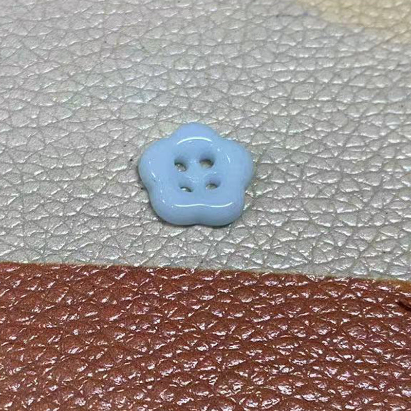 Simple Flower Shaped Four Hole Ceramic Clothing Buttons,10pcs - Lots of Buttons