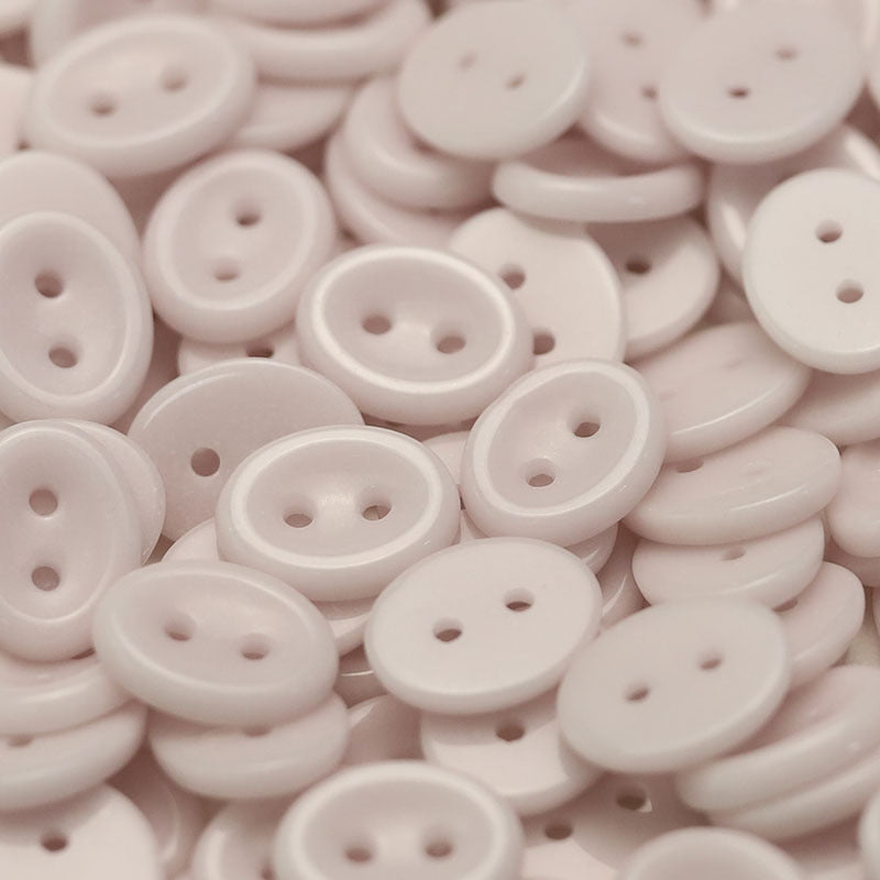 10 Macaron Colors Oval 2-Hole Ceramic Buttons 50 Pack