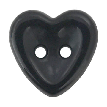 14.5mm Heart-Shaped Ceramic 2-Hole Buttons for Kids' Clothing 50 Pack - Lots of Buttons